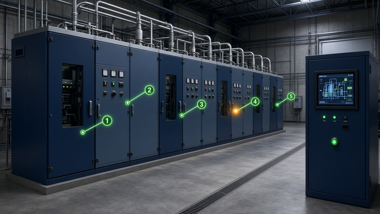 EMS leak monitoring points in a switchgear room